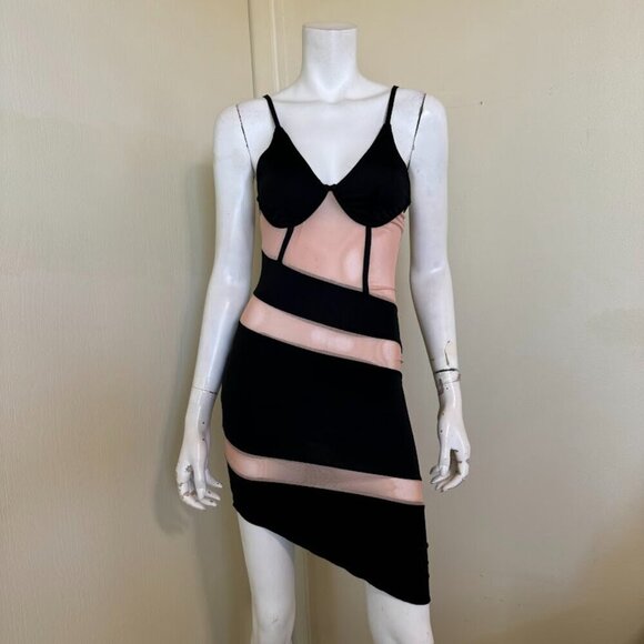 Mesh Cut Out Dress Small - Picture 2 of 5